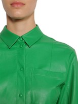 Thumbnail for your product : MSGM Faux Leather Shirt