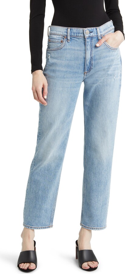 Rag & Bone Harlow Mid Rise Ankle Relaxed Straight Leg Jeans
