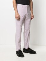 Thumbnail for your product : Pt01 Striped Straight-Leg Trousers