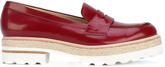 Fratelli Rossetti stacked sole loafers