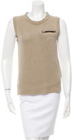Thumbnail for your product : Celine Sleeveless Linen Top
