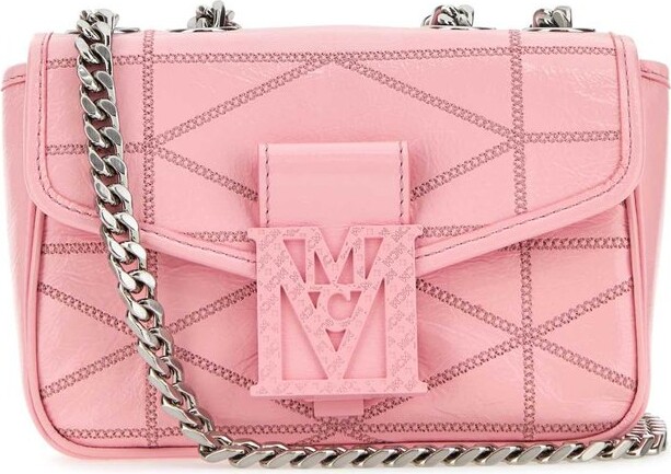 MCM Berlin Transparent Crossbody Bag Mini Teaberry Pink