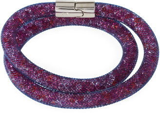 Swarovski Stardust Convertible Crystal Mesh Bracelet/Choker, Light Purple Multi, Medium