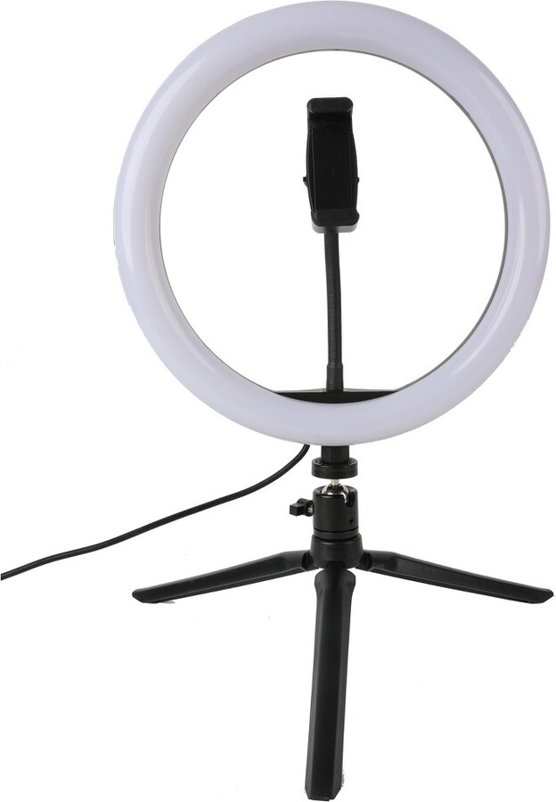 VIVITAR 10" RGB Ring Light Kit With Remote Control, 2 Gooseneck Phone