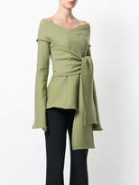 Thumbnail for your product : Beaufille off the shoulder tie waist blouse