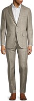 Thumbnail for your product : Isaia Single-Breasted Windowpane Wool Suit
