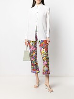 Thumbnail for your product : Boutique Moschino Floral-Print Flared Trousers
