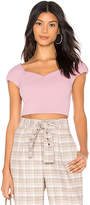Thumbnail for your product : J.o.a. Short Puff Sleeve Crop Top