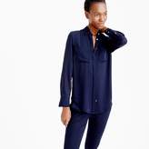 Thumbnail for your product : J.Crew Silk pocket blouse