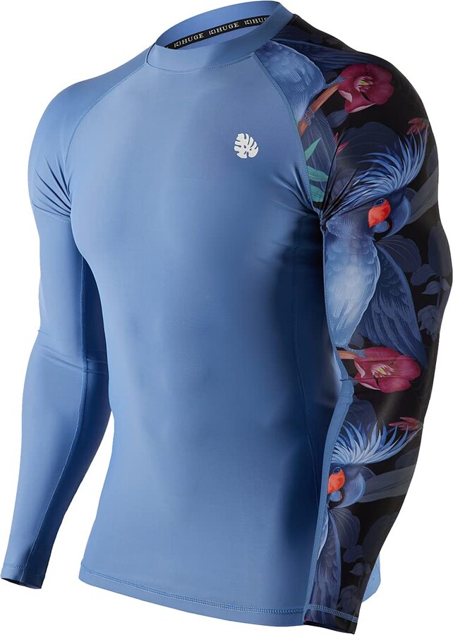 HUGE SPORTS Mens Rash Vest Rash Guard Long Sleeve Quick Drying Wetsuit
