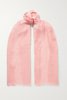 Thumbnail for your product : Loro Piana Frayed Cashmere And Silk-blend Scarf - Baby pink