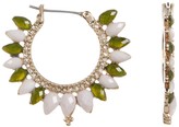 Thumbnail for your product : Jenny Packham Stone & Crystal Hoop Earrings