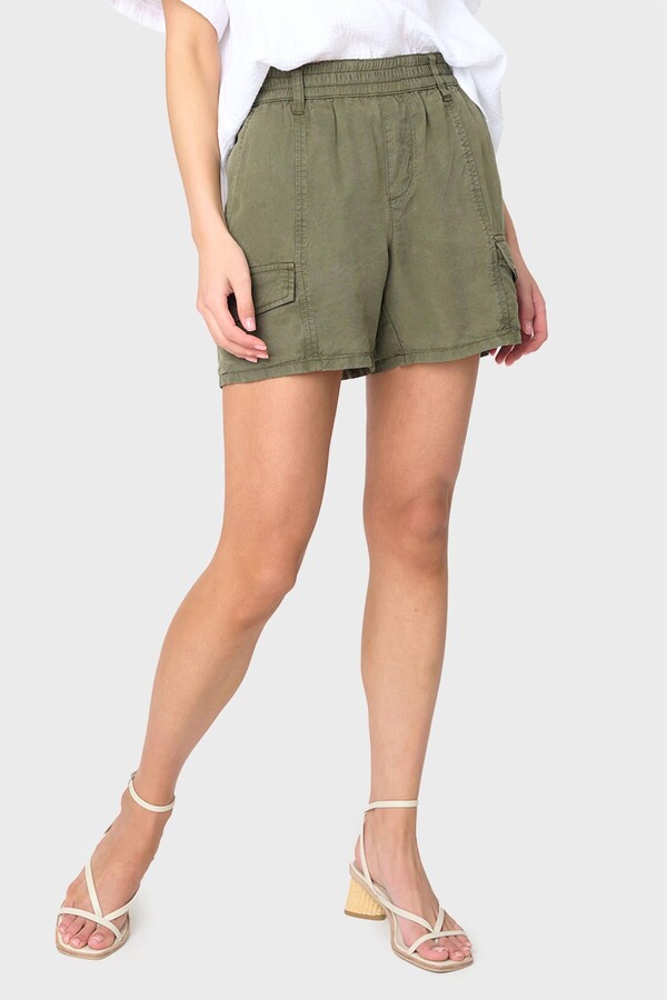 Sanctuary Relaxed Rebel Short In Burnt Olive