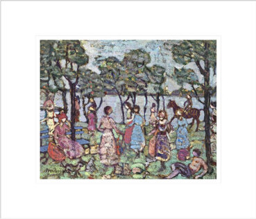 Red Barrel Studio Park by the Sea by Maurice Brazil Prendergast -Framed Giclee Print