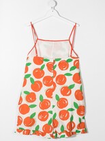 Thumbnail for your product : Stella McCartney Kids TEEN orange print playsuit