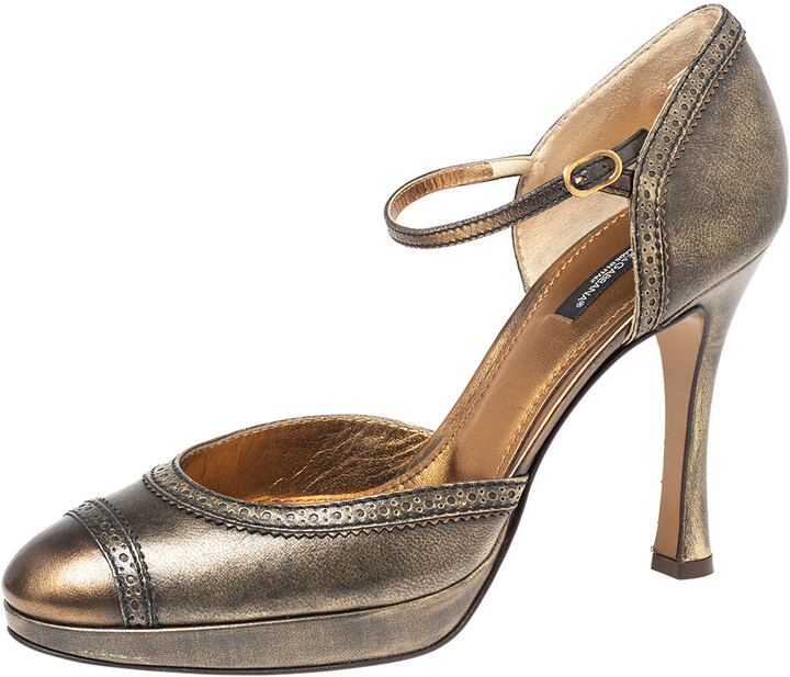 bronze pumps heels