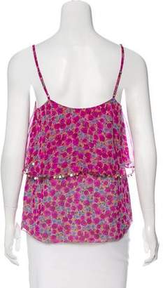 Rebecca Taylor Sleeveless Floral Top