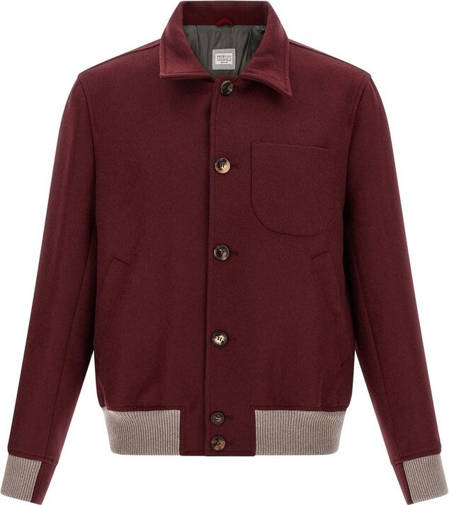 Brunello Cucinelli Chest Pocket Bomber Jacket