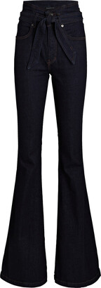 Veronica Beard Sheridan High-Rise Bell Bottom Jeans