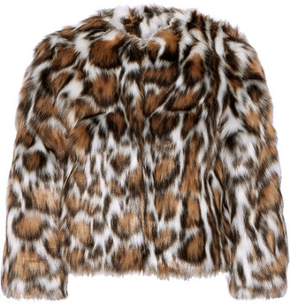 Moschino Cropped Leopard-print Faux Fur Coat - Leopard print