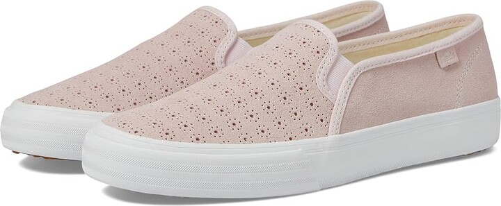 Keds Double Decker Perf Suede (Light Pink) Women's Slip on Shoes - ShopStyle
