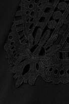 Thumbnail for your product : Markus Lupfer Ruffled Broderie Anglaise Cotton-jersey T-shirt