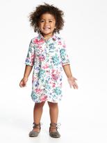 Thumbnail for your product : Old Navy Floral Shirt Dress for Toddler