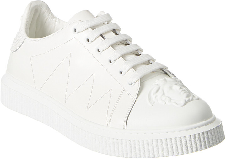 versace medusa leather sneakers