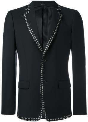 Alexander McQueen contrast edge blazer jacket