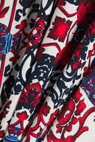 Thumbnail for your product : Claudie Pierlot Printed Crepe De Chine Midi Dress