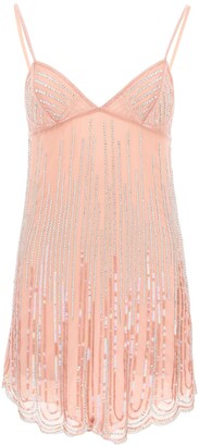 Blumarine Mini Dress With Crystals