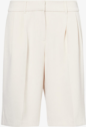 Stylein Womens Ivory Bore Pressed-Pleat Crepe Shorts Xs