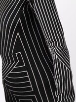 Thumbnail for your product : Rick Owens Geometric Stripe One-Shoulder Dress