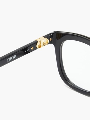 Christian Dior 30montaignemini Square Acetate Glasses - Black