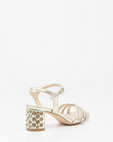 Thumbnail for your product : Le Château Jewel Embellished Block Heel Sandal