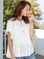 Thumbnail for your product : M&Co Embroidered peasant top