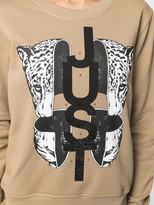 Thumbnail for your product : Just Cavalli Logo-Detail Leopard-Print Sweatshirt