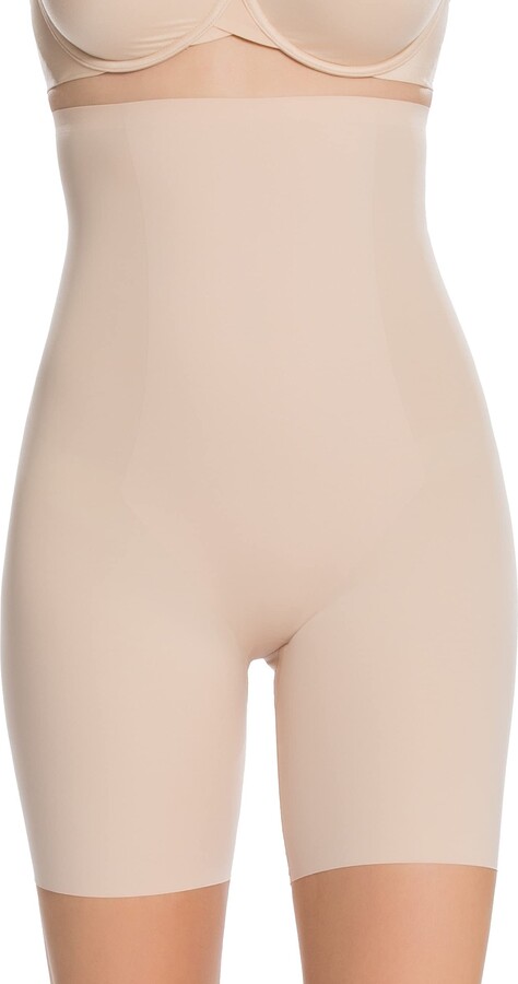Spanx for Women Lightweight Layer High-Waisted Mid-Thigh Shaping Short  (Regular and Plus Sizes) Soft Nude XS One Size - ShopStyle Shapewear