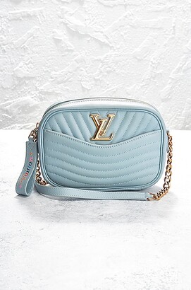 Louis Vuitton New Wave Quilted Leather Camera Bag in Baby Blue