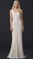 Thumbnail for your product : Badgley Mischka Sleeveless Embroidered Gown