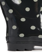 Thumbnail for your product : Cath Kidston Spot Charcoal Rainboots