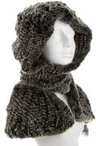 Thumbnail for your product : Hooded Fur Scarf