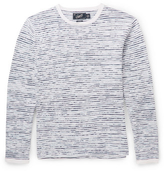 Grayers Peter Slubbed Linen and Cotton-Blend Sweater