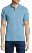 Thumbnail for your product : Burberry Short-Sleeve Oxford Polo Shirt, Pale Blue