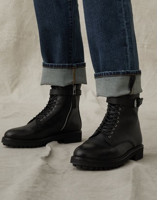 Belstaff Finley Leather Boot - ShopStyle