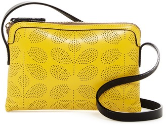 Orla Kiely Poppy Sixties Stem Punched Leather Bag