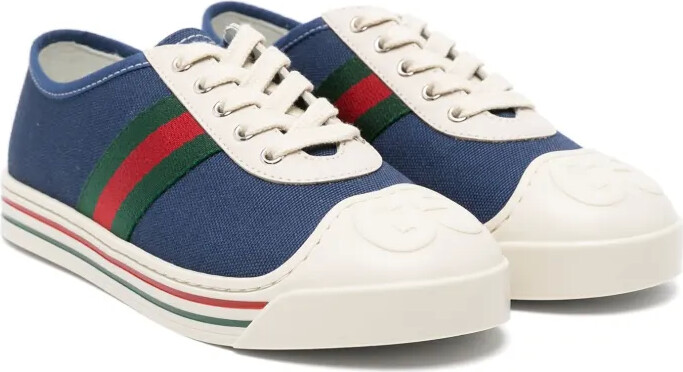 Logo-Embossed Canvas Sneakers