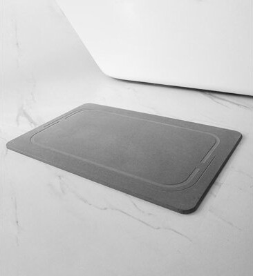 Infinitee Green Inc Diatomaceous Earth Absorbent Bath Mat For Bathroom Door – Non-Slip Quick-Drying & Easy To Store