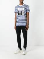 Thumbnail for your product : Blood Brother palm tree print striped T-shirt