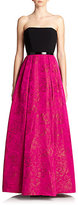 Thumbnail for your product : Theia Contrast Taffeta Gown